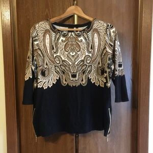 Guc side zip sweater petite